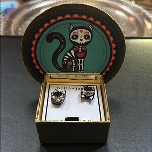 Bella Jack Cat Stud Earrings